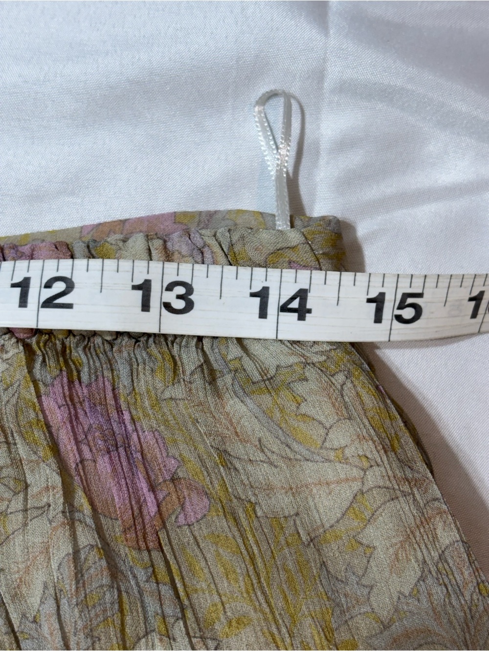 Zara ZW Collection Semi Sheer Floral Balloon Pants M - Picture 11 of 12